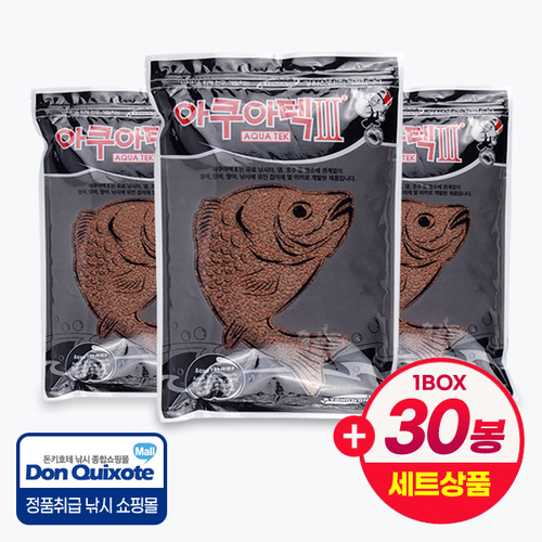 경원 아쿠아텍3 어분 집어제 민물떡밥 미끼(1BOX 30봉 세트),돈키호테피싱