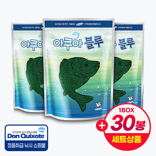 경원 아쿠아 블루 민물낚시 떡밥 미끼 어분 집어제(1BOX 30봉 세트),돈키호테피싱